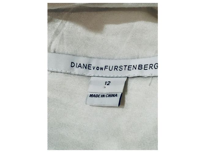 Diane Von Furstenberg Vestido de encaje blanco Zarita Scoop de DVF - vista 3