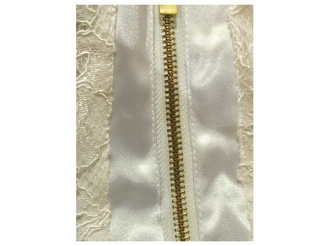 Diane Von Furstenberg Vestido de encaje blanco Zarita Scoop de DVF - vista 4