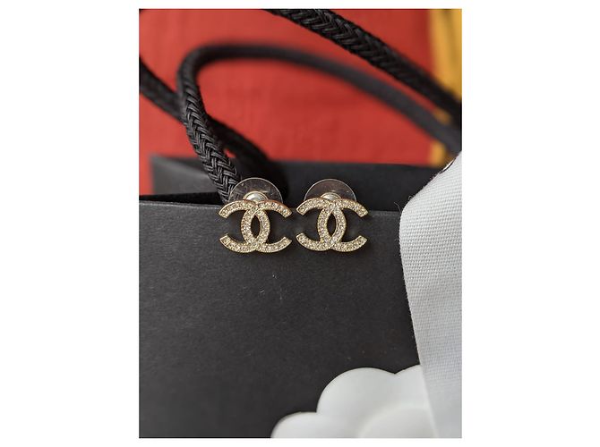 Chanel CC A13Orecchini P Moscova GHW Classic D'oro - vista 11