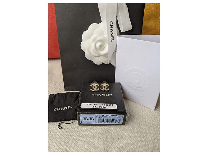 Chanel CC A13Orecchini P Moscova GHW Classic D'oro - vista 13