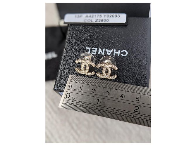 Chanel CC A13Orecchini P Moscova GHW Classic D'oro - vista 14