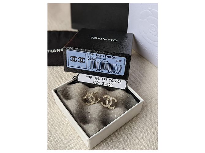 Chanel CC A13Orecchini P Moscova GHW Classic D'oro - vista 2