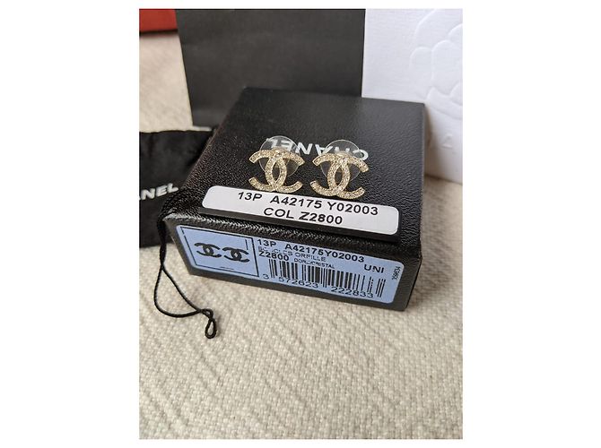 Chanel CC A13Orecchini P Moscova GHW Classic D'oro - vista 6