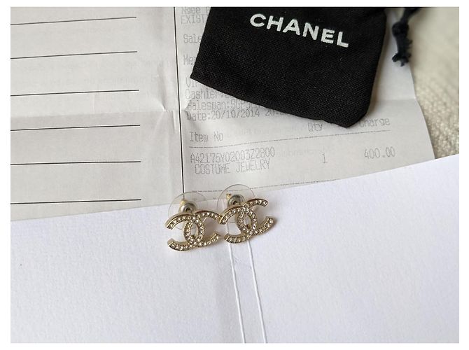Chanel CC A13Orecchini P Moscova GHW Classic D'oro - vista 7