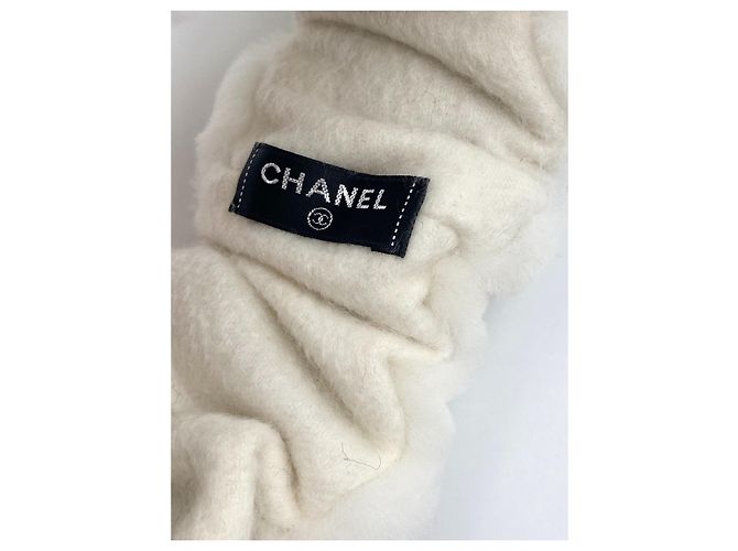Fascia Chanel pelliccia bianca onesize nuova Nero Bianco - vista 3