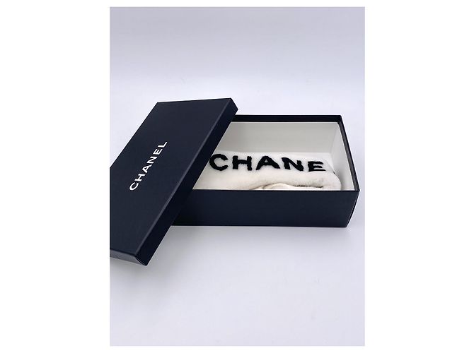 Fascia Chanel pelliccia bianca onesize nuova Nero Bianco - vista 7