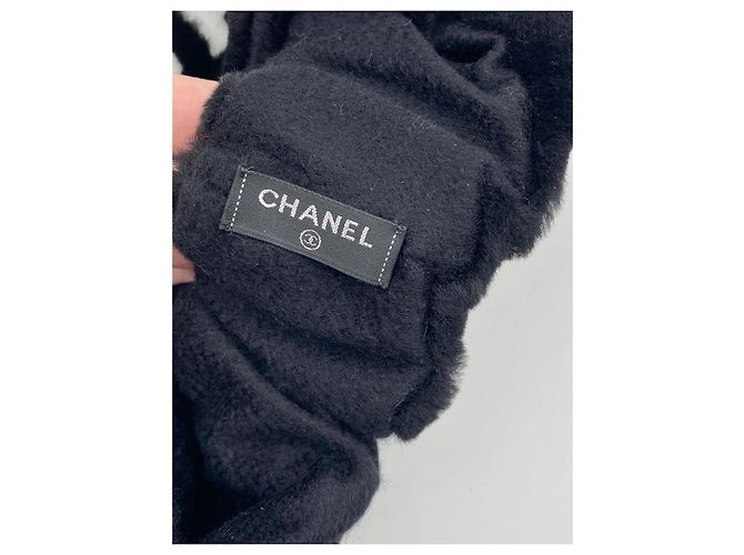 Fascia capelli Chanel pelliccia nera nuova Nero - vista 5