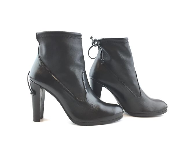 Stuart Weitzman Black Leather Ankle Mitten Plonge Boots - view 4