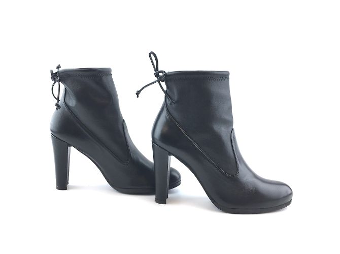 Stuart Weitzman Black Leather Ankle Mitten Plonge Boots - view 6