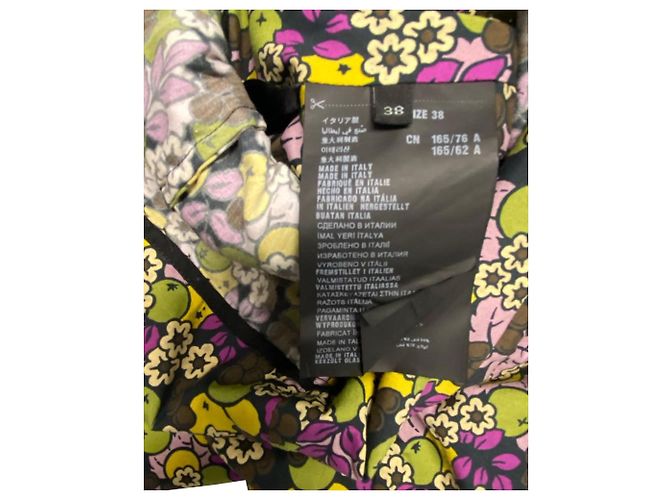 Prada Holliday & Abito floreale marrone in poliestere multicolore Stampa python - vista 4