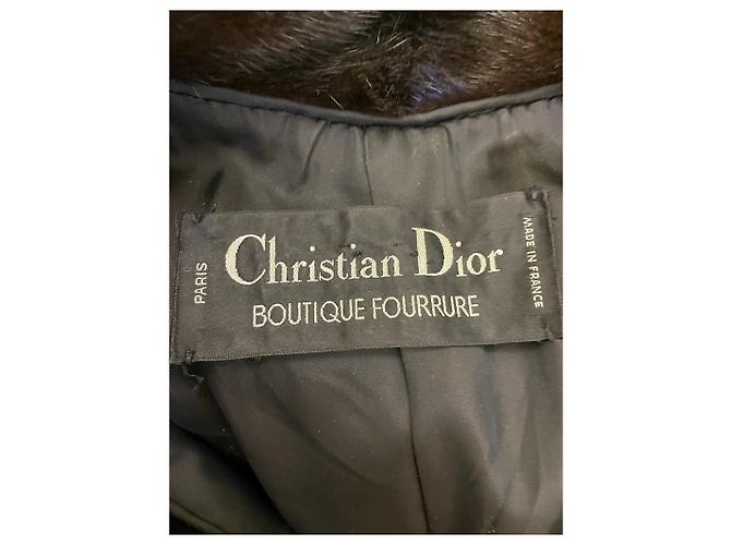 Nerzjacke Christian DIOR Hellbraun Dunkelbraun - Ansicht 3