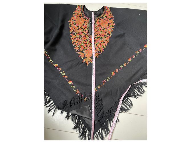 No Brand Embroidered Poncho - view 6