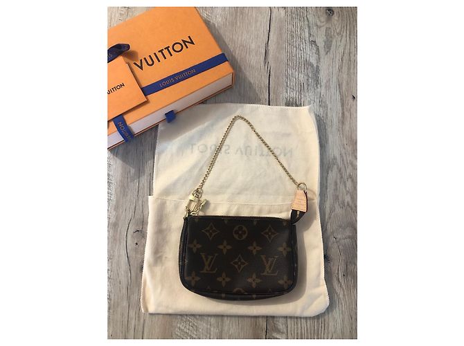 Louis Vuitton Monogram Mini Pouch Brown - view 6