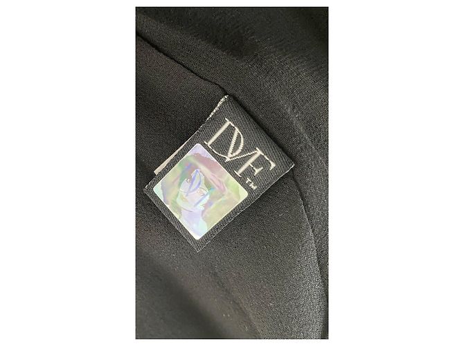Diane Von Furstenberg DvF Giulia verziertes Kleid mit Wasserfallausschnitt Schwarz Silber Blau Grün - Ansicht 4