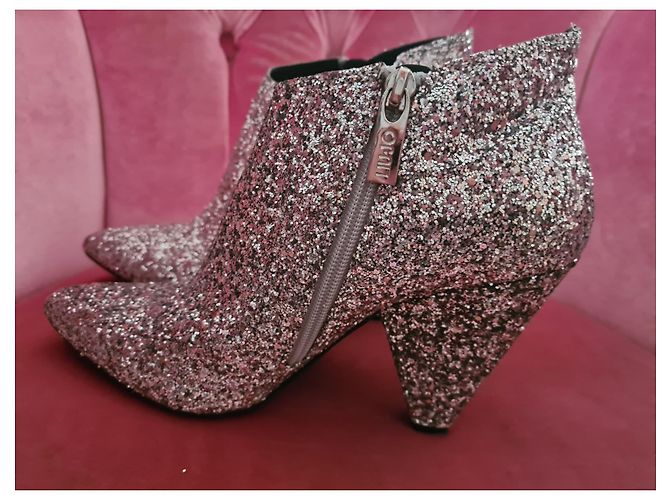 Stivaletti Liu.Jo in pelle argentata glitterata Argento - vista 2