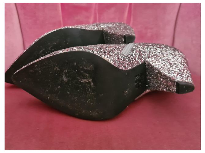 Stivaletti Liu.Jo in pelle argentata glitterata Argento - vista 5