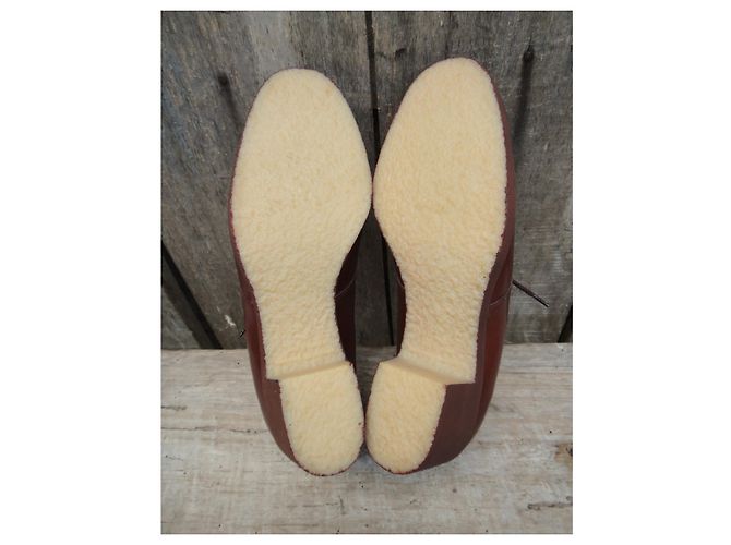 Autre Marque Derby Unic Yeuse in pelle marrone - vista 5