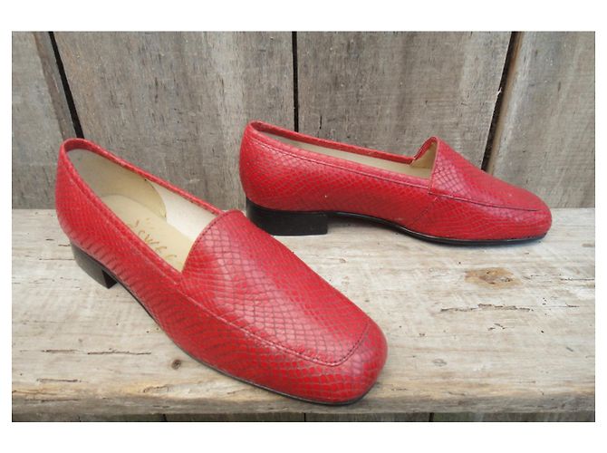 Autre Marque Mocassini dolci 37 VINTAGE ▾ 1980 Rosso - vista 2