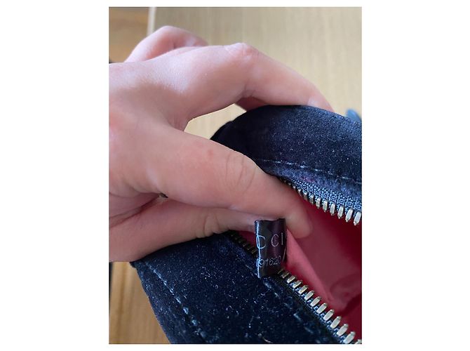 Borsa a mano Gucci Marmont Small in velluto nero e rosa Arancione Verde scuro Gold hardware - vista 6