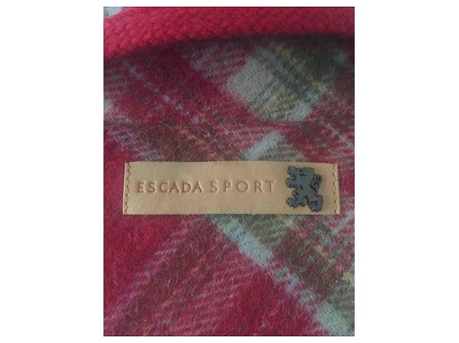 CAPA DE LANA CUADROS ESCADA Multicolor - vista 5