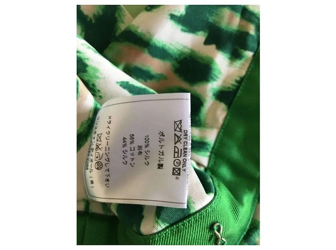 Christian Dior Top de seda con estampado animal Dior Multicolor - vista 7