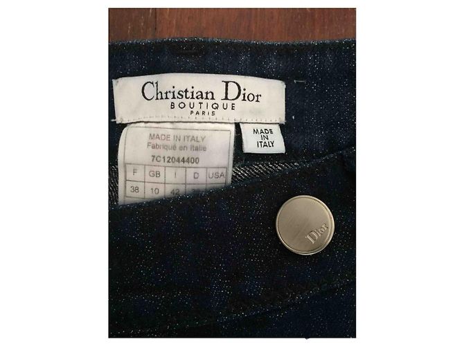 Vaqueros Christian Dior de denim azul - vista 2