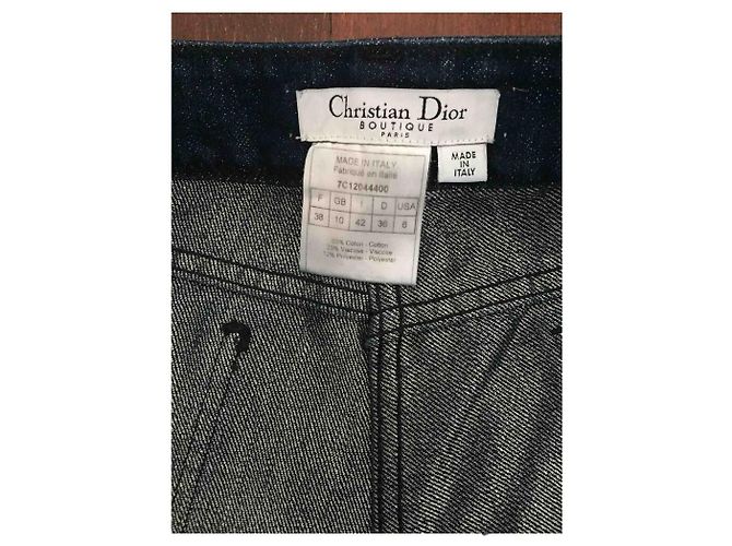 Vaqueros Christian Dior de denim azul - vista 5