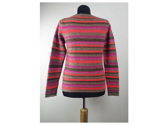 Autre Marque Mansted Cardigan mehrfarbig aus Lammwolle Mehrfarben - Ansicht 4