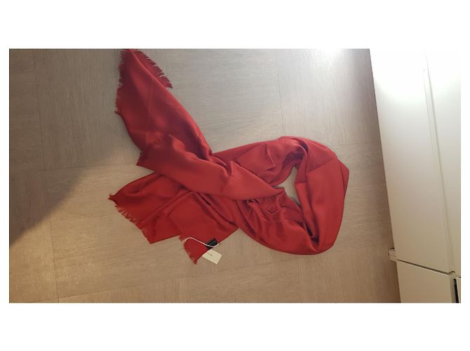 Autre Marque Sciarpa Bvlgari in seta rossa Rosso - vista 7