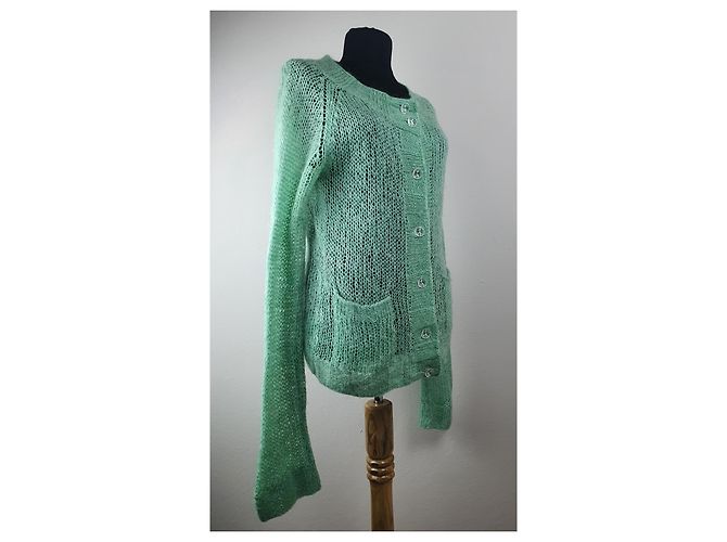 Autre Marque Thelin Strickjacke grün Größe M - Ansicht 3