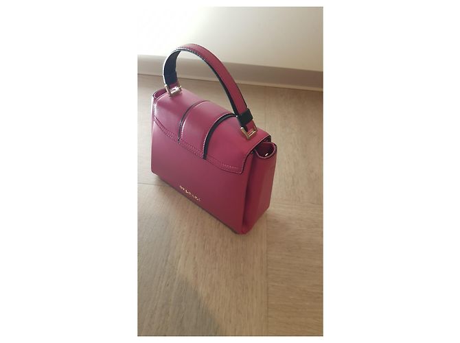 Mini borsa Bulgari Serpenti in pelle rosa - vista 4