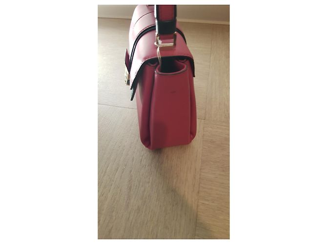 Mini borsa Bulgari Serpenti in pelle rosa - vista 7