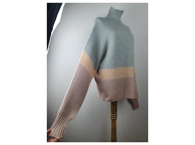 Dagmar Pullover aus Kid Mohair Mischung XL Mehrfarben - Ansicht 3