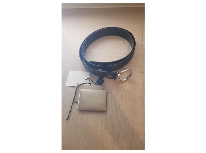 Bulgari leather belt dark brown - view 2