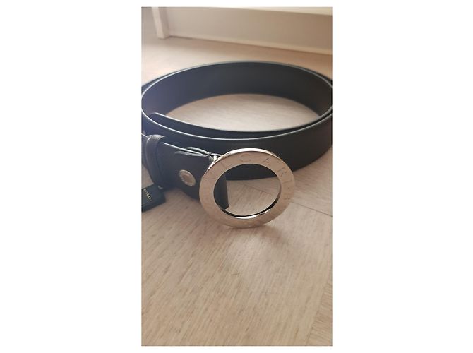 Bulgari leather belt dark brown - view 4