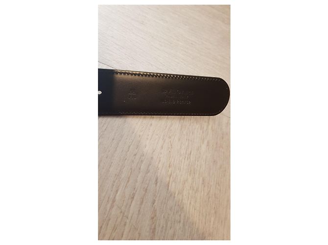 Bulgari leather belt dark brown - view 6