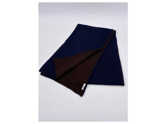 Sciarpa Brunello Cucinelli cashmere blu nuova - vista 2
