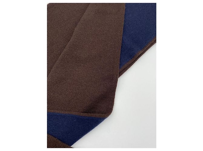 Sciarpa Brunello Cucinelli cashmere blu nuova - vista 3