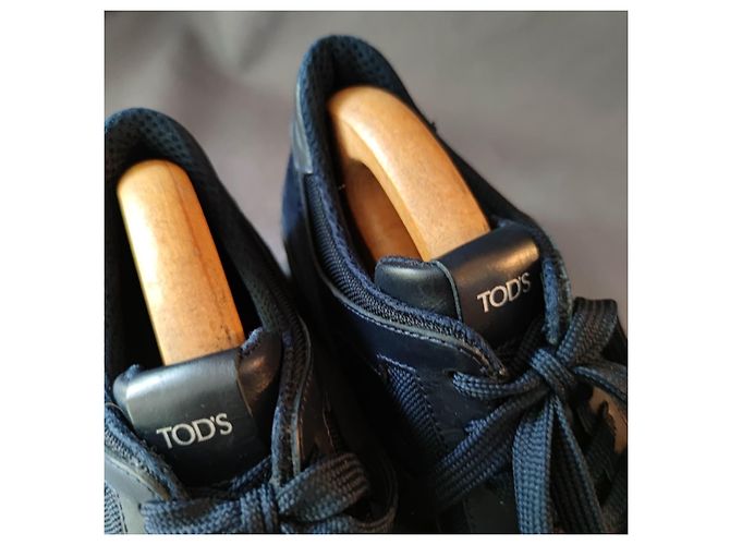 Sneakers Tod's Blu Marino Pelle Blu navy - vista 4