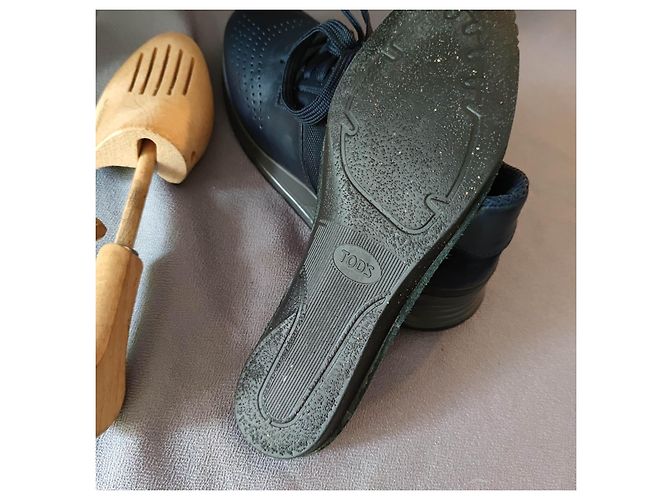 Sneakers Tod's Blu Marino Pelle Blu navy - vista 8