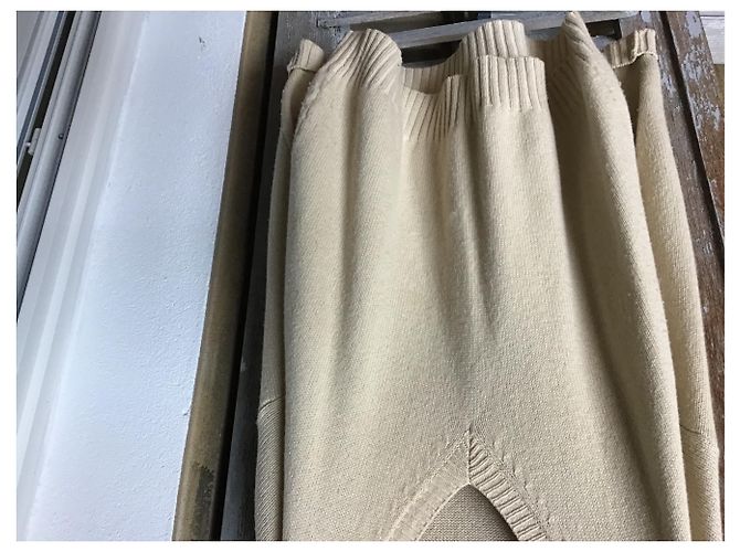 Isabel Marant Etoile Maglione in lana beige con scollo a V - vista 5