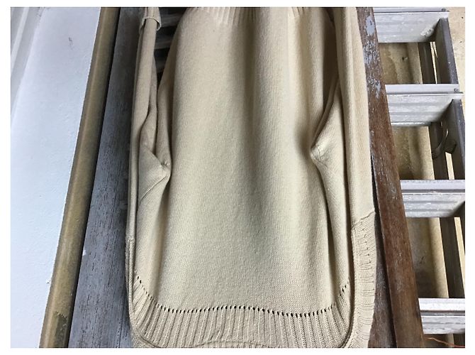 Isabel Marant Etoile Maglione in lana beige con scollo a V - vista 6