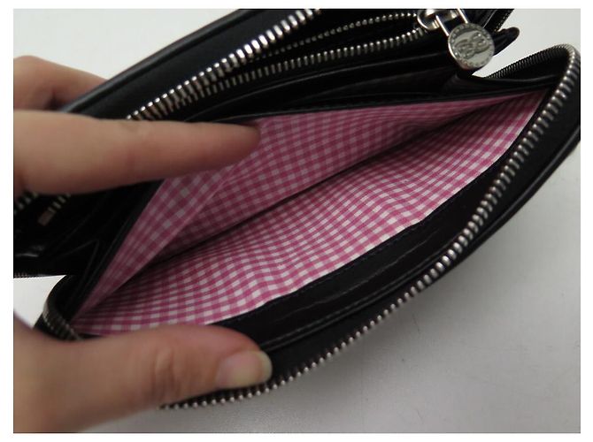 NEU LANCEL BRIGITTE BARDOT WALLET + SCHWARZE CANVAS MÜNZWALLET IN BOX - Ansicht 13