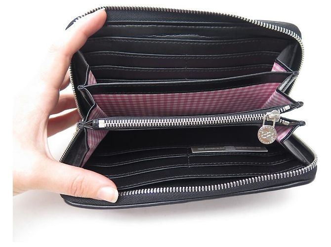 NEU LANCEL BRIGITTE BARDOT WALLET + SCHWARZE CANVAS MÜNZWALLET IN BOX - Ansicht 7