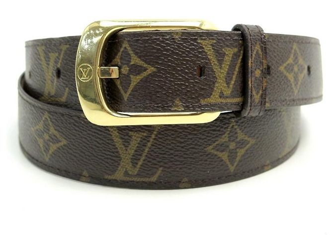 GURT LOUIS VUITTON T95 CANVAS GÜRTEL BRAUNES MONOGRAMM CANVAS ELLIPSE - Ansicht 2