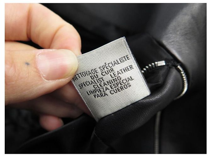 Hermès HERMES JACKE MIT PFERDEKOPFMUSTER T50 M LAMMLEDERJACKE Schwarz - Ansicht 10