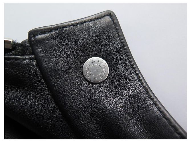 Hermès HERMES JACKE MIT PFERDEKOPFMUSTER T50 M LAMMLEDERJACKE Schwarz - Ansicht 14