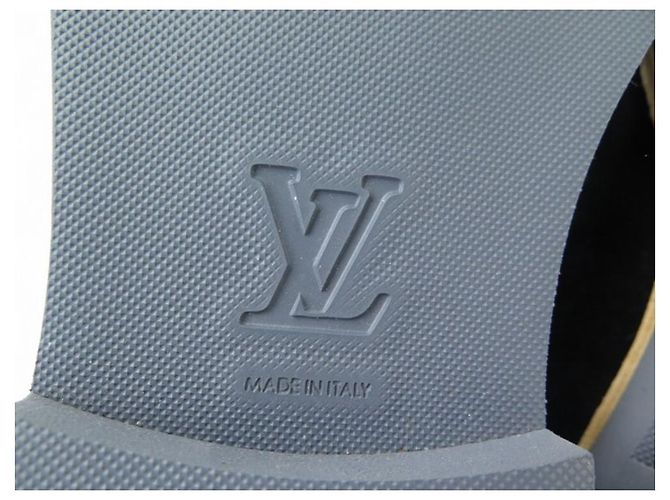 NUOVE SCARPE LOUIS VUITTON DERBY CAMPUS 8.5 42.5 NUOVE SCARPE BLU CAMOSCIO - vista 4