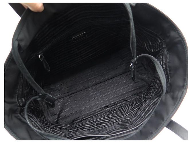 NUOVA BORSA A MANO PRADA CABAS tote 1BG052 BORSA NUOVA IN NYLON NERO - vista 11