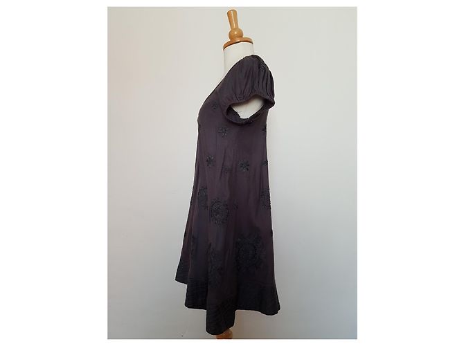 Vestido mini bordado Antik Batik gris oscuro Gris antracita - vista 2